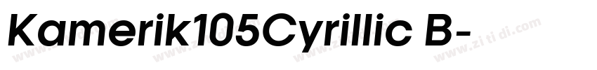 Kamerik105Cyrillic B字体转换